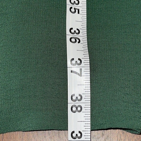 GARNET HILL PINE GREEN AUTUMNAL VISCOSE MIDI DRESS Sz. 10 - Picture 14 of 16